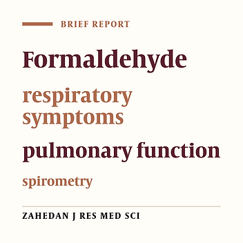 An investigation of respiratory symptoms and spirometry parameters in pathological laboratories employees