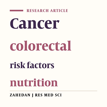 Evaluation the role of nutritional and individual factors in colorectal cancer