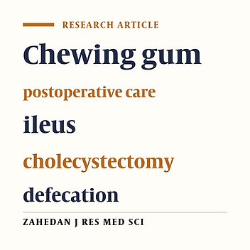 Effect of chewing gum on the bowel motility after cholecystectomy