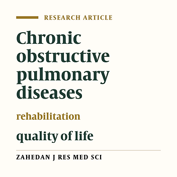 The effect of pulmonary rehabilitation program on quality of life of elderly patients with chronic obstructive pulmonary disease