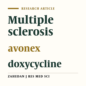 Combination therapy of Avonex and doxycycline in patients with multiple sclerosis
