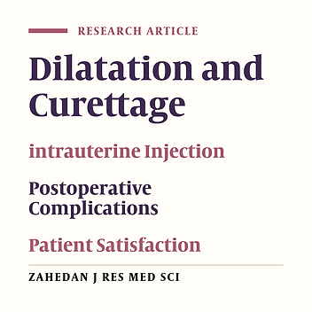 The effect of the intrauterine anesthesia using 2% lidocaine for pain reduction during dilatation and curettage operations