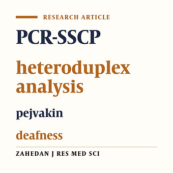 The contribution of autosomaul recessive non-syndromic deafness to DFNB59 mutations (Pejvakin)
