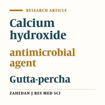 Antimicrobial evaluation of gutta-percha point containing calcium hydroxide and calcium hydroxide paste in infected root canal