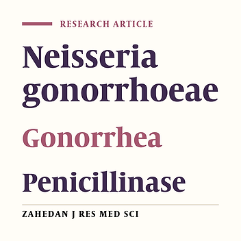 Antibiotic resistance of Neisseria gonorrhoeae isolated from gonorrhoeae patients