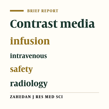 Safety observance in using of intravenous contrast media in radiology centers