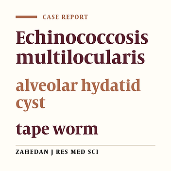 Alveolar hydatid cyst: A case report