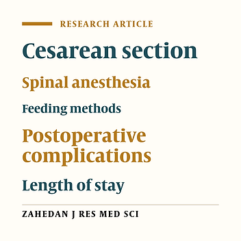 Comparison of oral intake profiles at 2 and 8 hours following cesarean section under spinal anesthesia