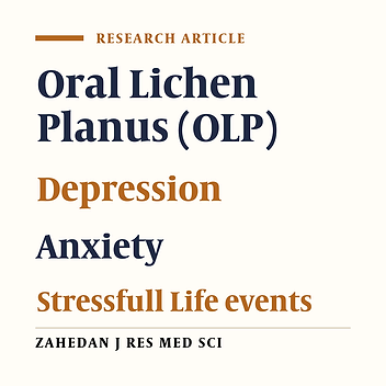 The Evaluation of Psychosocial Factors Associated with Oral Lichen Planus