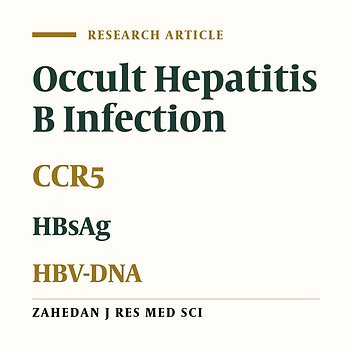Detection of the CCR5-d32 Mutation in Patients Infected with Occult Hepatitis B