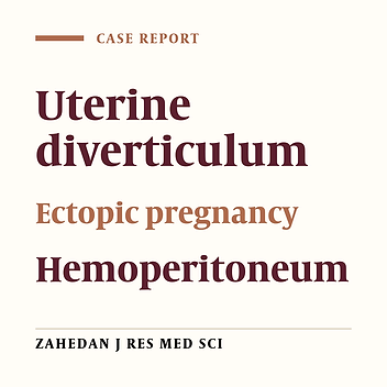 Severe Hemoperitoneum Following Rupture of Uterine Diverticulum due to Pregnancy: a Case Report