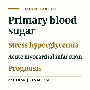 Study of Correlation between Stress Hyperglycemia and Short Term Prognostic in non Diabetic Acute Myocardial Infarction Patients