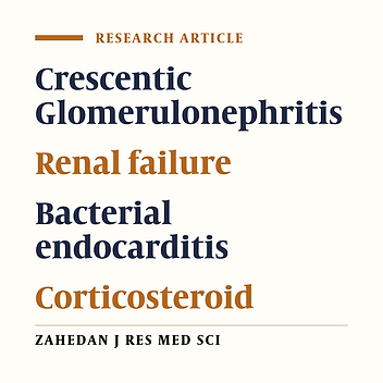 Diffuse crescentic glomerulonephritis in bacterial endocarditis (A case report)