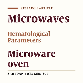 Effect of Radiation Leakage of Microwave Oven on Hematological Parameters of Rat at Pre and Post Pubertal Stage