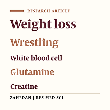 The Effects of Weight Loss and Glutamine-Creatine Supplementation on Peripheral White Blood Cells in Elite Athletes