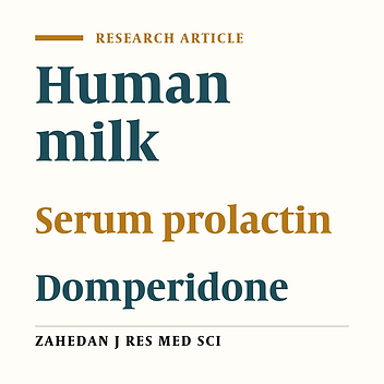 Comparison of effect of Domperidone and placebo on human milk production