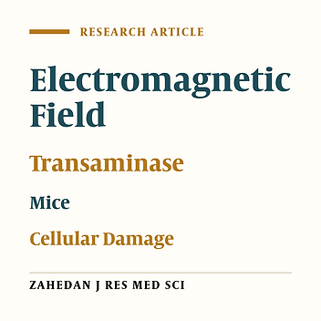 Effects of electromagnetic field with 25, 50 and 100 Hz frequency on serum alanine transaminase and aspartate transaminase activity in mice