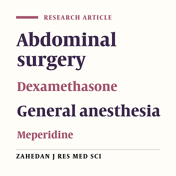 Comparing the Effect of Pethedine, Dexamethasone and Placebo on Preventing Post-operation Shivering