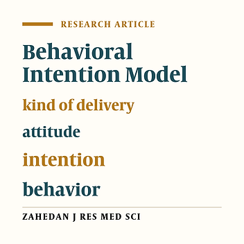 Study of the effects of Behavioral Intention Model education on reducing the cesarean rate among pregnant women of Khomeiny-Shahr, Isfahan, in 2006