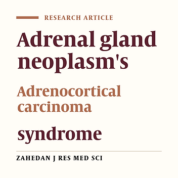 A Case report of adrenocortical carcinoma of adrenal gland