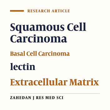 Identification of D-Gal and Gal/GalNac Terminal Sugars in Basal and Squamous Cell Carcinomas of the Skin