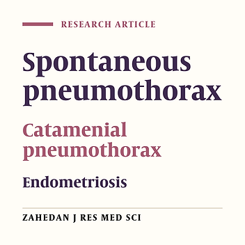 Catamenial pneumothorax: Case report
