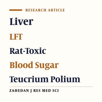 The survey of Teucrium Polium toxicity effect on liver and serum lipoproteins in normoglycemic male rats