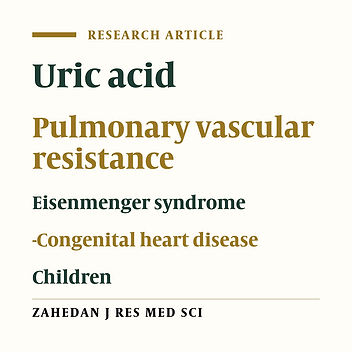 Correlation between serum uric acid level in children with congenital heart disease and severe pulmonary hypertention