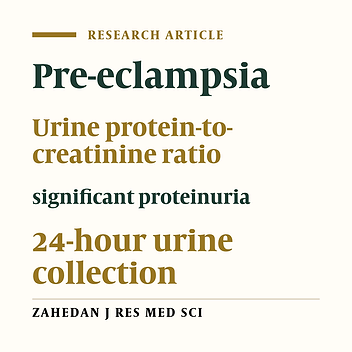Use of random urinary protein-to-creatinine ratio for diagnosis of significant proteinuria during pregnancy