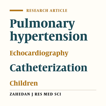 Comparison between echocardiography finding and cardiac catheterization data in diagnosis of pulmonary hypertension