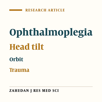 Acute unilateral ophthalmoplegia
