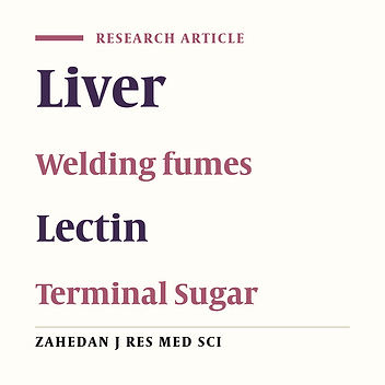 Histopathological effects of electric welding fumes on liver in Rats