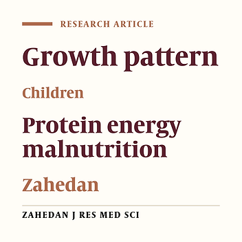 Comparison of growth pattern in children under 6 years with standard National Center for Health Statistics (NCHS)