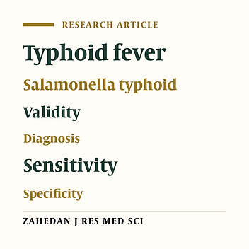 The validity of single-tube Widal test in diagnosis of typhoid fever
