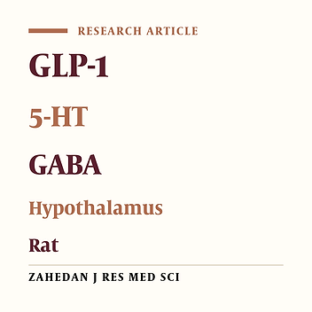 Effects of GLP-1 on γ-aminobutyric acid and serotonin metabolism in synaptosomal fractions from rat hypothalamus and brain stem