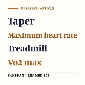 Assessing four different methods of taper on athletes hematological responses