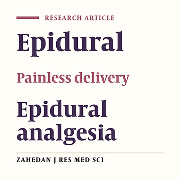 Study of effects of epidural analgesia on labor process