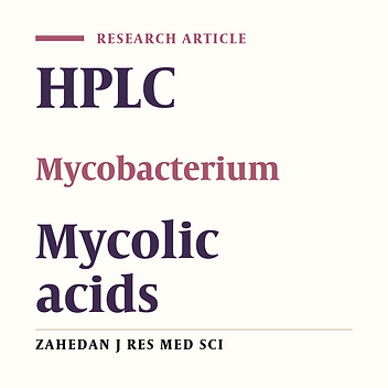 Derivatization, Extraction and Purification of High Molecular Weight Mycolic Acid of Mycobacterium bovis BCG by HPLC