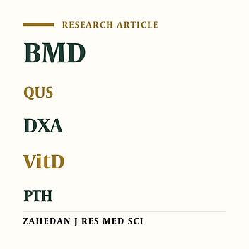 Effects of Biochemical and Hormonal Parameters on the QUS Parameters and Comparison of it with Their Effects on DXA