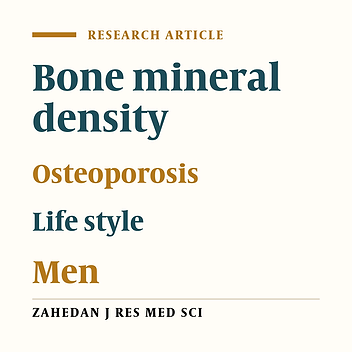 Relationship between life style and bone mineral density in men