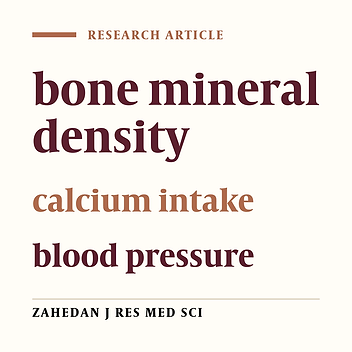 Bone Mineral Density In Male population: Association With Dietary Calcium Intake And Blood reassure