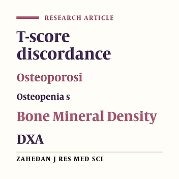 Prevalence of discordance between different skeletal sites in patients' referred to the BMD center of Shariati hospital, 1379-1382