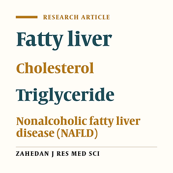 The frequency of fatty liver in sonography of patients without liver diseases background and its correlation with blood cholesterol and triglyceride