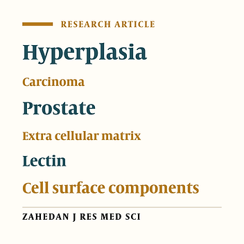 The qualitative study of cell surface and extra cellular matrix markers in benign and malignant lesions of prostate
