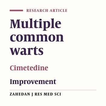 Effect of cimetedine on multiple warts