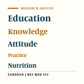Efficacy of education on knowledge, attitude & practice of Type II diabetic patients in relation to correct nutrition