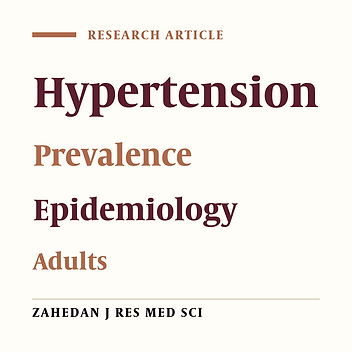 A study on hypertension in Zabol population over 18 years old