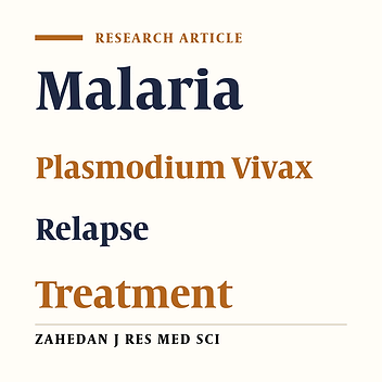 Relapse rate of vivax malaria with shorter duration of antirelapse treatment in Iran
