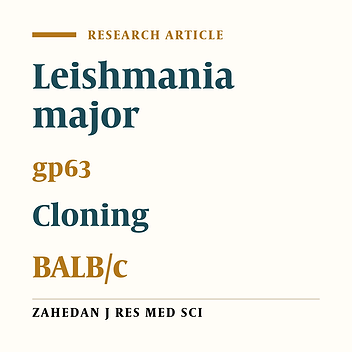 Molecular Cloning of Leishmania major gp63 Gene in BALB/c Mouse CT26 Cell Line