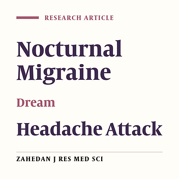 Investigating the Dreaming Content of Migraineurs